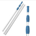KEMANO Professional 15ft Heavy Duty Swimming Pool Pole, Telescopic Aluminum, Adjustable 3.4-15ft, Fits Pool Vacuum, Net, Brush, Hook, Cleaning Tools, Universal Mount, Anti-Slip Grip, Twist Lock Design