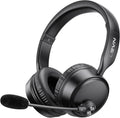 LEVN Bluetooth Headset, Bluetooth Headphones with Microphone (AI Cancelling), 60 Hrs Working Time Dual Connection Wireless Headset with Mic & Mute Button for Work/Phone/Call Center/PC