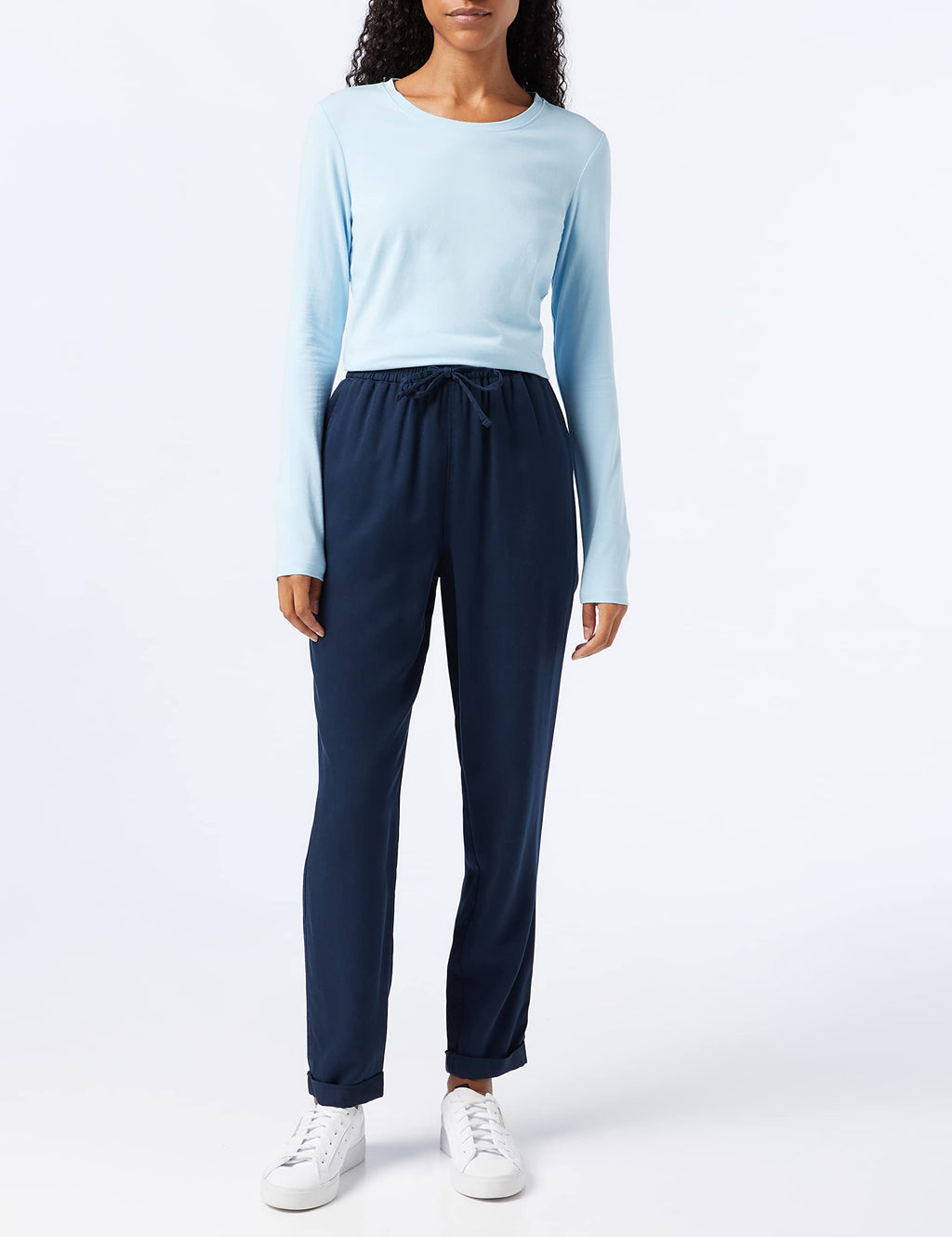 Amazon Essentials Women's Regular-Fit Long-Sleeve Crewneck T-Shirt (Available in Plus Size)