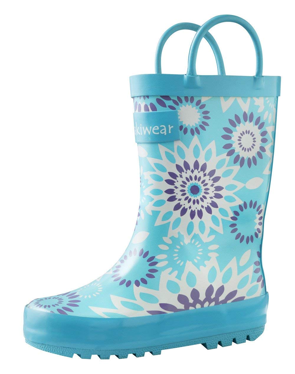 OAKI Toddler Rain Boots - Perfect Kids Rain Boots for Any Weather - Durable Rubber Baby Rain Boots Keep Little Feet Dry, Lightweight Waterproof with Easy-on Handle