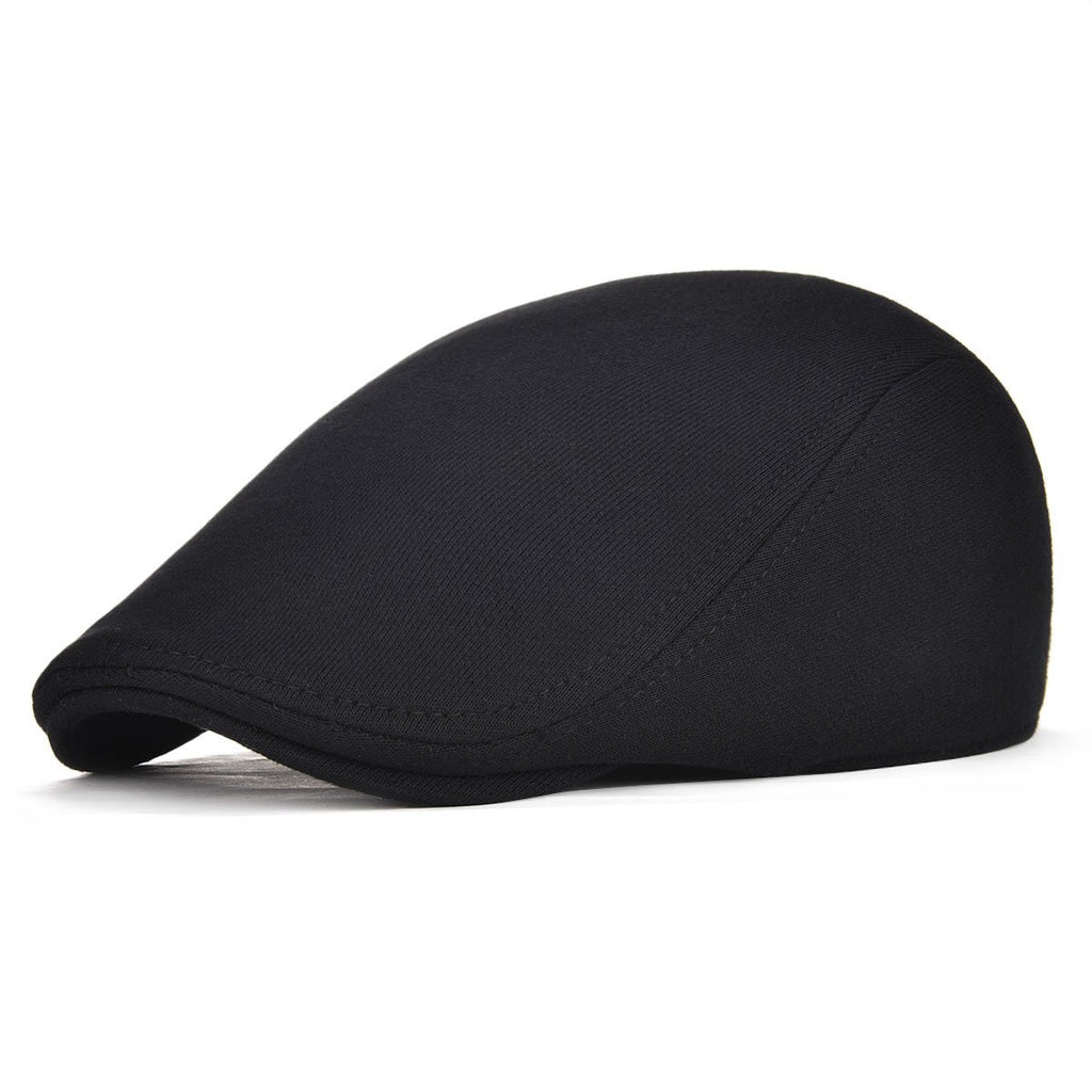 FEINION Men Cotton Newsboy Cap Soft Fit Cabbie Hat