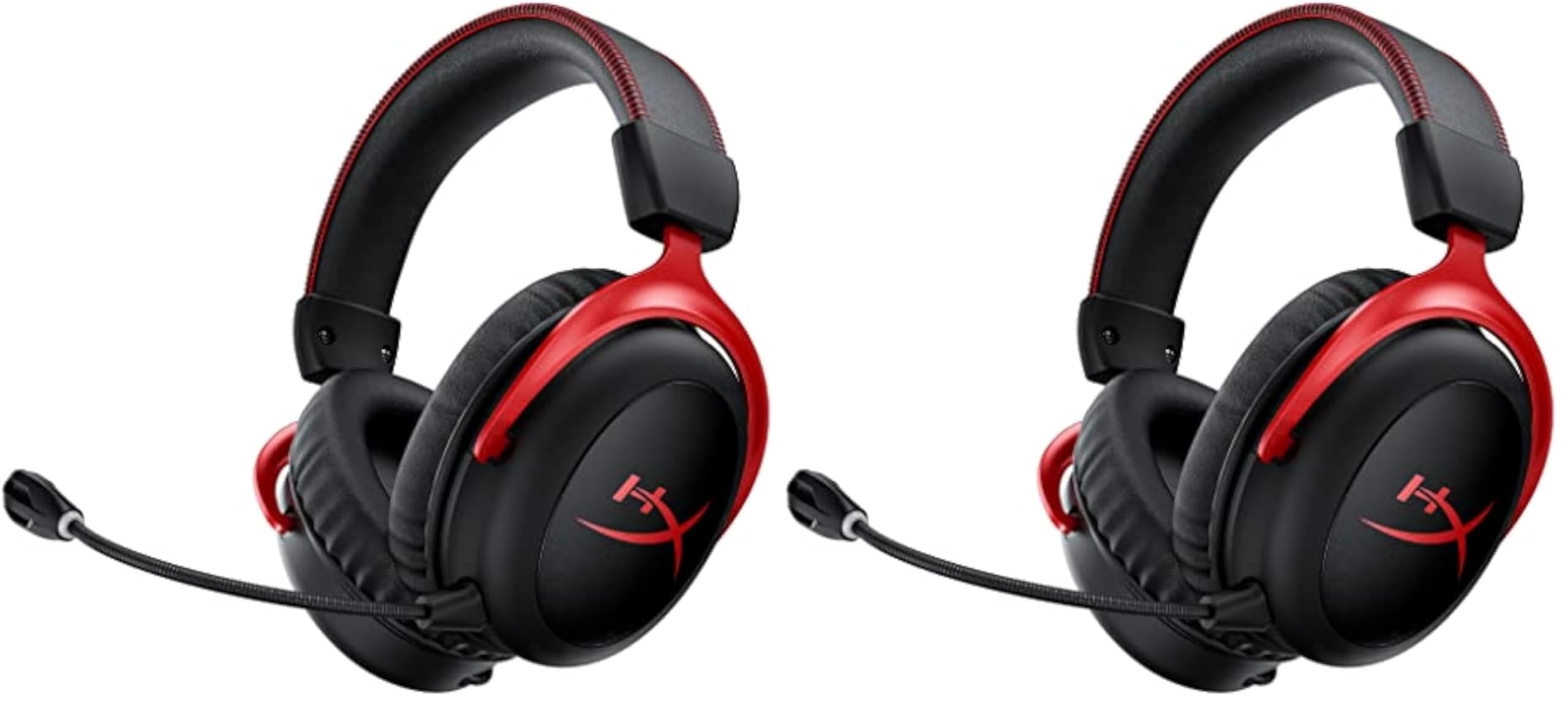 HyperX Cloud II Gaming Headset - 7.1 Surround Sound - Memory Foam Ear Pads - Durable Aluminum Frame - Multi Platform Headset - Works with PC, PS4, PS4 PRO, Xbox One, Xbox One S - Red (KHX-HSCP-RD)