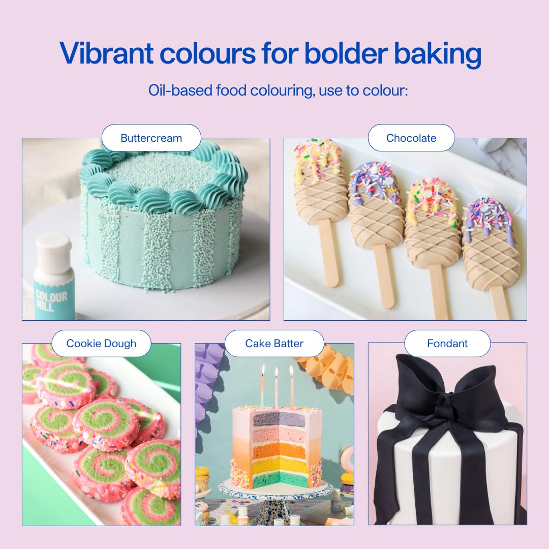 Colour Mill Oil-Based Food Coloring, 100 Milliliters (Baby Blue)