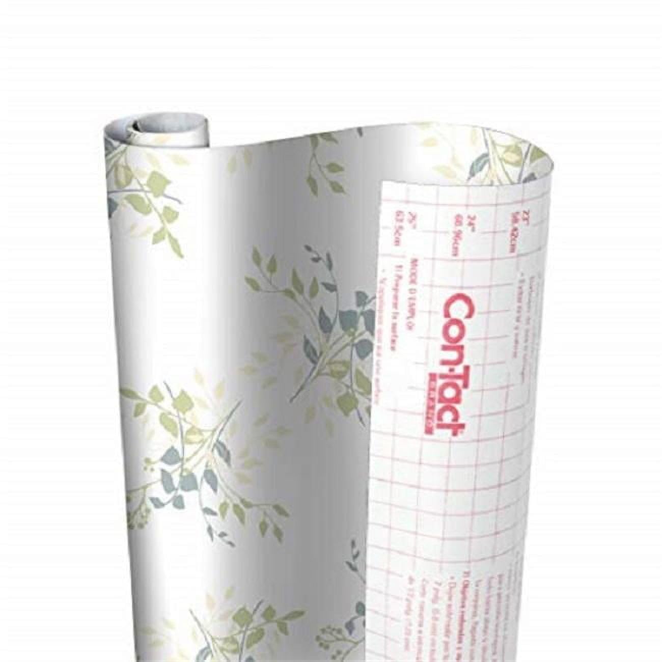 Con-Tact Brand Creative Covering, Self-Adhesive Shelf Liner, Multi-Purpose Vinyl Roll, Easy to Use and Apply, 18'' x 50', Abby Sage