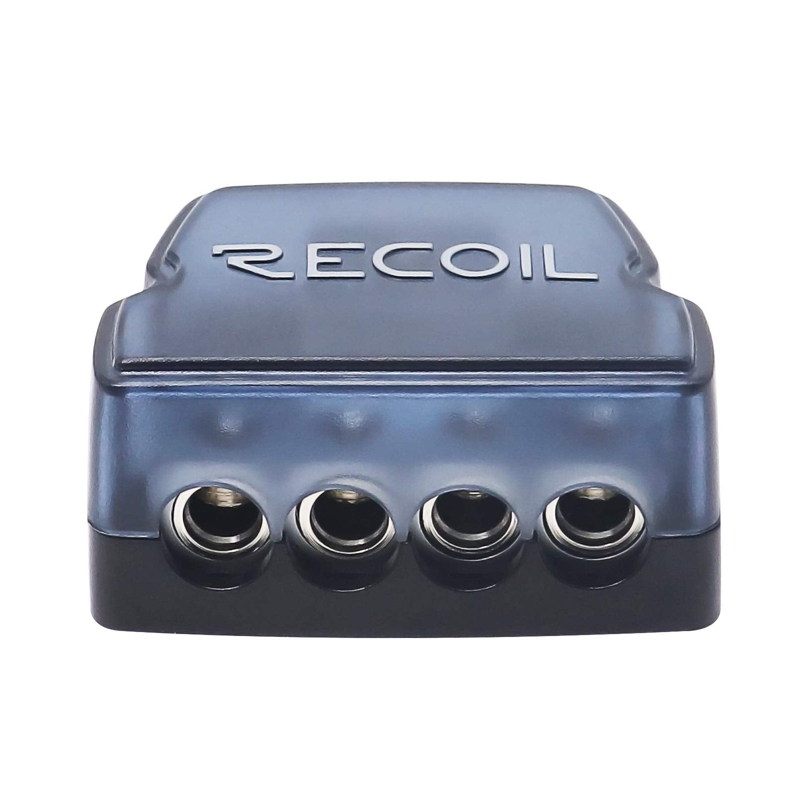 RECOIL DB12 2 Way Power Distribution Block, 1 X 0/2/4 Gauge in / 2 X 4/8 Gauge Out Power Distribution Ground Distributor Block for Car Audio Amplifier Splitter