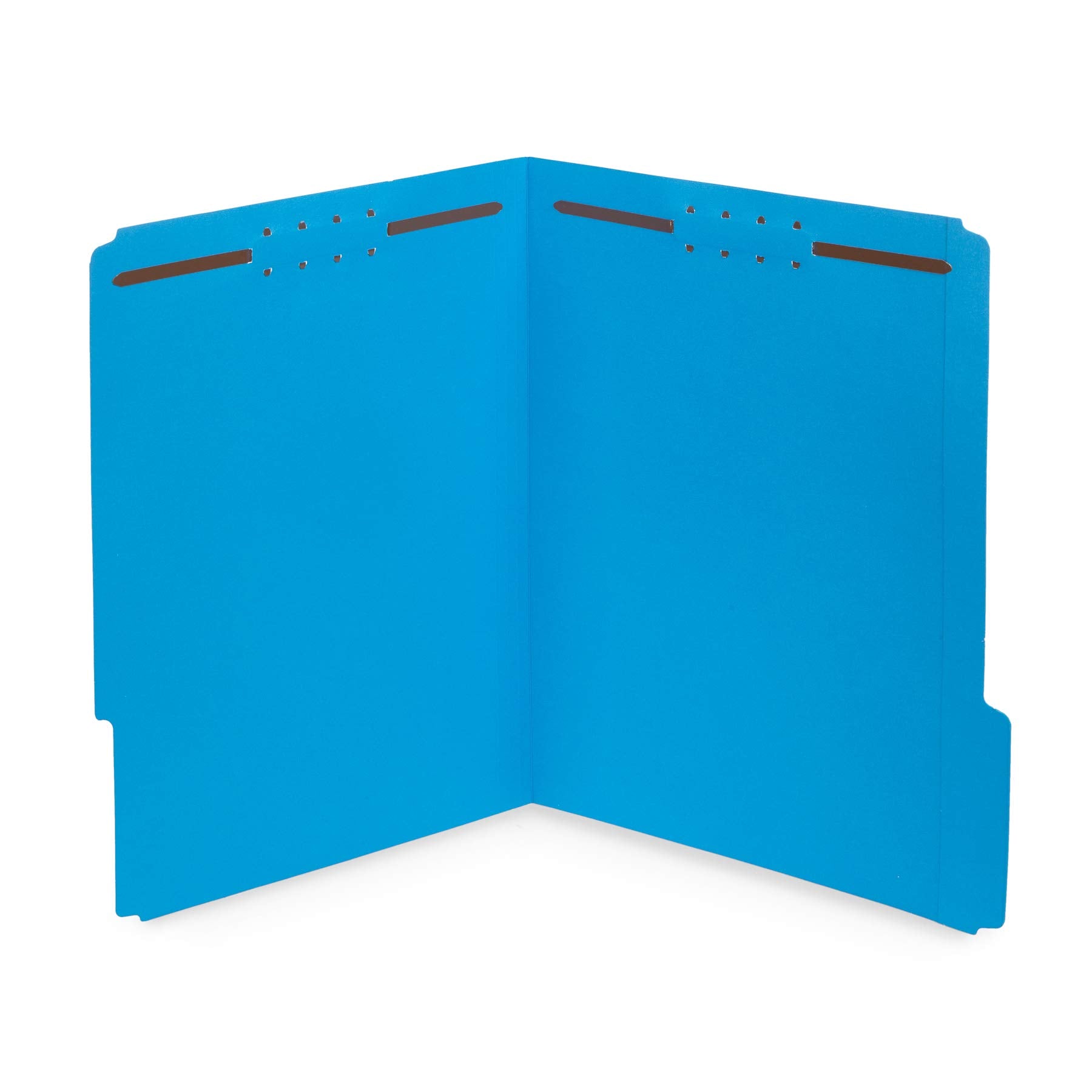 50 Fastener File Folders, File Folders with Fastener 1/3 Cut Reinforced Tab, Durable 2 Prongs for Medical Files, Law Client Files, or Office Reports, Letter Size, Assorted Colors, 50 Pack