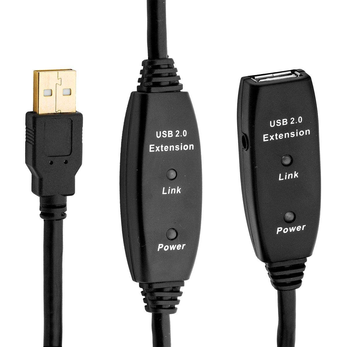 MutecPower 16 Feet Active USB Extension Cable 3.0 Male to Female with A Extension chipset Signal Booster - Active Extension/Repeater Cord 5 Meters / 16 Feet