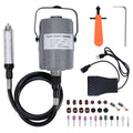 380W Flex Shaft Rotary Tool with Stepless Speed Foot Pedal, Multi-Function Metal Hanging Grinder Carver Kit - Ideal for Carving, Buffing, Drilling, Polishing, Sanding, Cutting- Includes DIY Accessorie