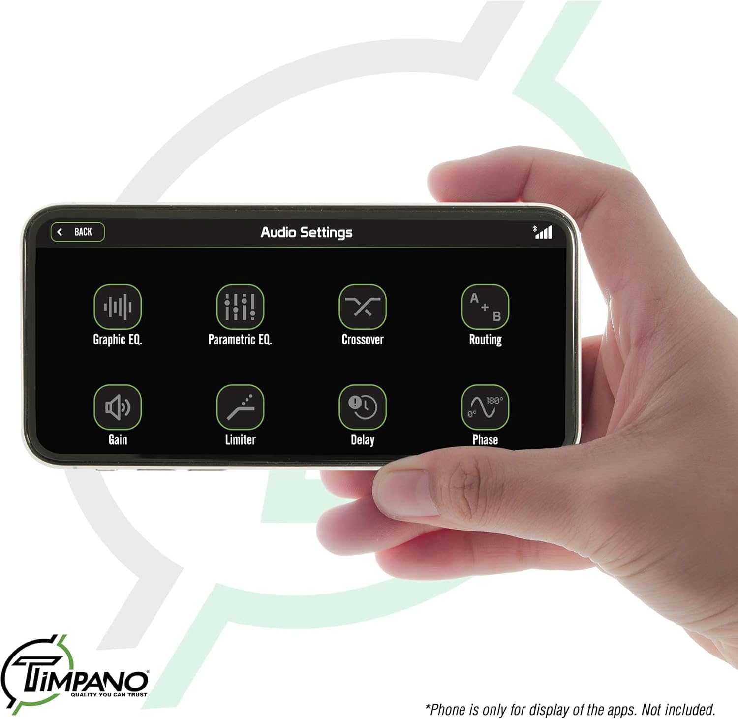 Timpano TPT-SP4BT Bluetooth DSP 4 Output Channel- Full Digital Signal DSP Car Audio Processor - Built-in Voltmeter and Remote Relay