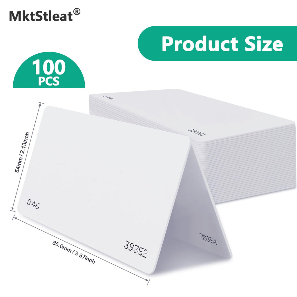 50pcs26 Bit Proximity CR80 Cards, Weigand Prox Blank Printable Swipe Cards Compatable with ISOProx 1386 1326 H10301 Format Readers. Works with The vast Majority of Access Control Systems