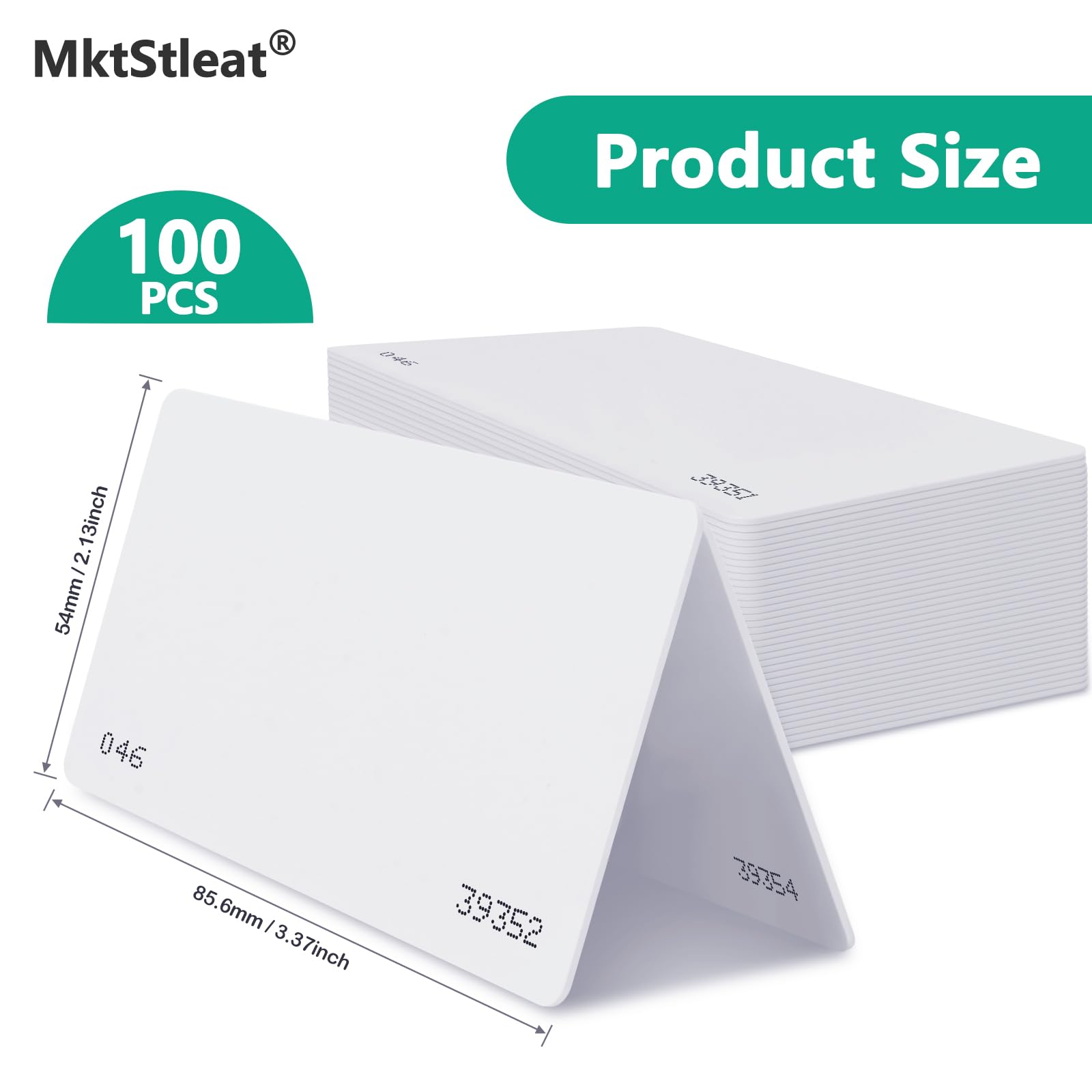 50pcs26 Bit Proximity CR80 Cards, Weigand Prox Blank Printable Swipe Cards Compatable with ISOProx 1386 1326 H10301 Format Readers. Works with The vast Majority of Access Control Systems