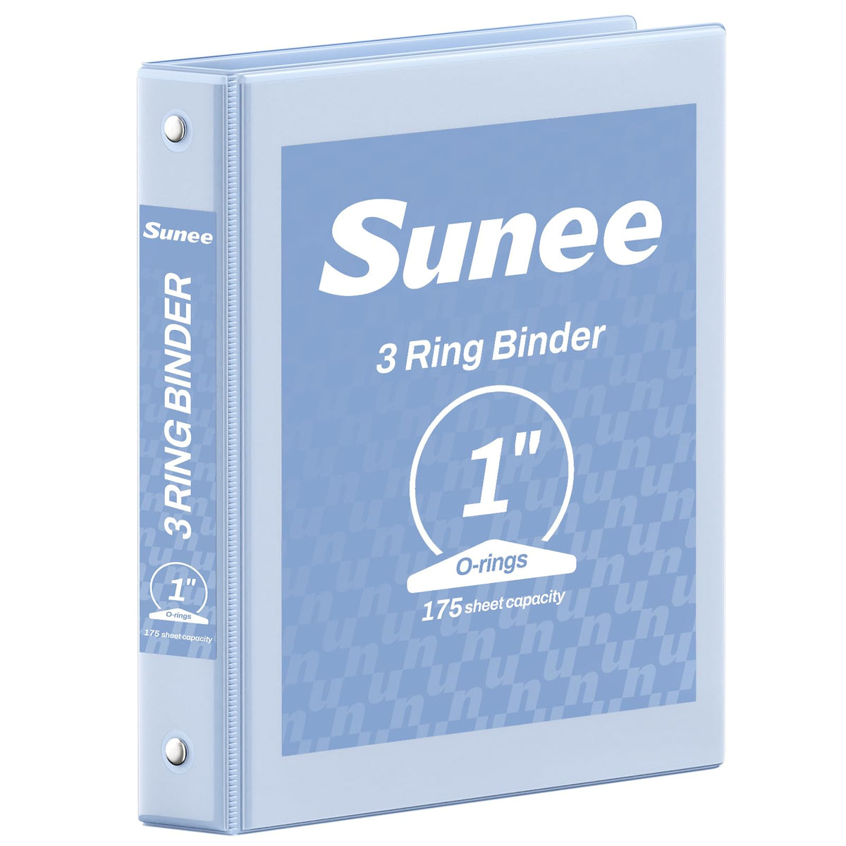 SUNEE 3 Ring Binder 1/2 Inch 1 Pack, Clear View Binder Three Ring PVC-Free (Fit 8.5x11 Inches) for School or Office Supplies, Black