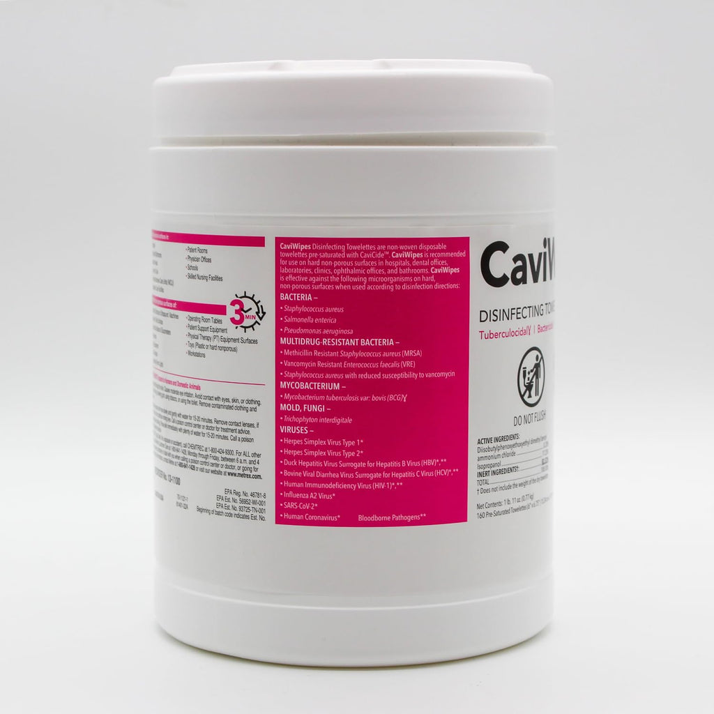 Cavicide and CaviWipes, CaviWipes, 160/pop-up dispenser, fragrance free