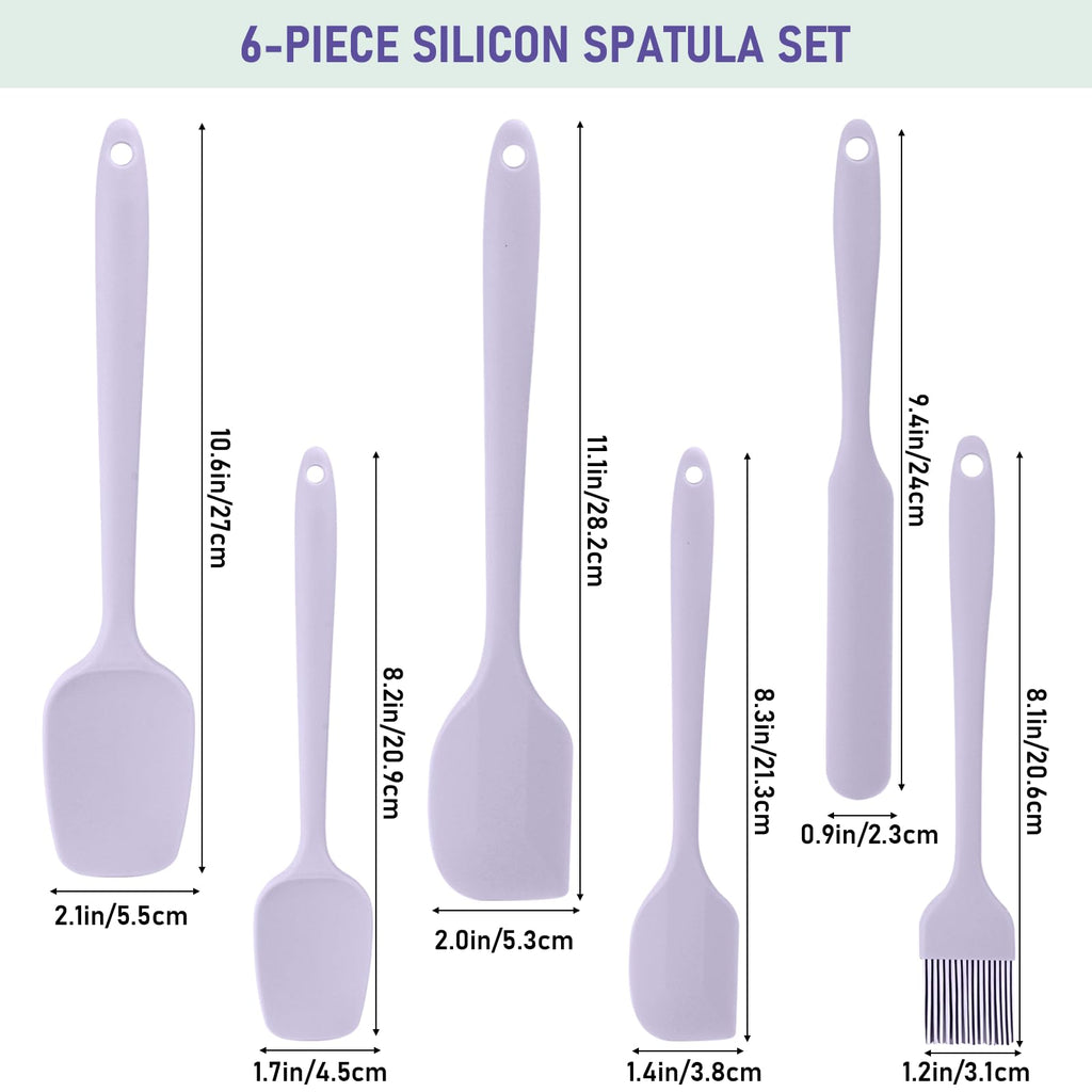 4 Pcs Silicone Jar Spatulas, Non-Stick Heat Resistant Cake Cream Spatulas Set, 9.8 inch Cake Cream Butter Spatulas(4 colors）