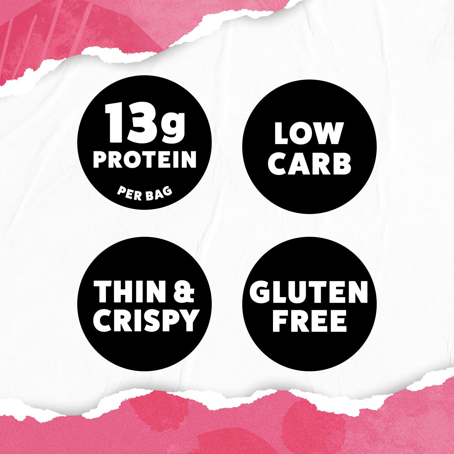 WILDE Protein Chips Barbeque, Thin and Crispy High Protein Snacks, Keto Friendly, Low Carb Chips, Real Ingredients, 1.34oz (Pack of 8)