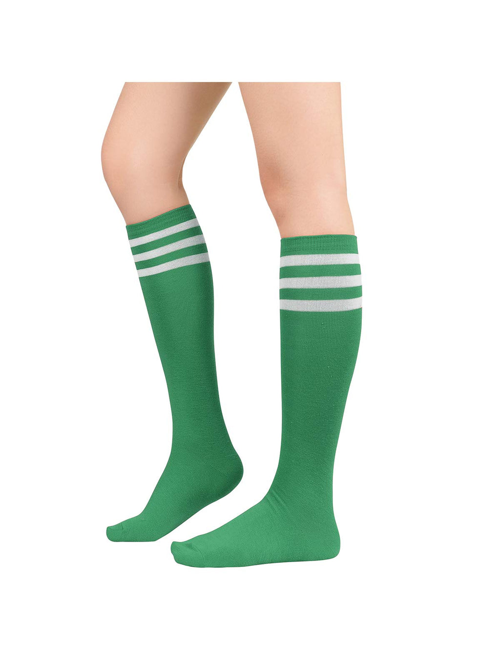 Century Star Knee High Striped Socks for Women - Long Thin Tube Sports Thigh High Socks Tall Stockings