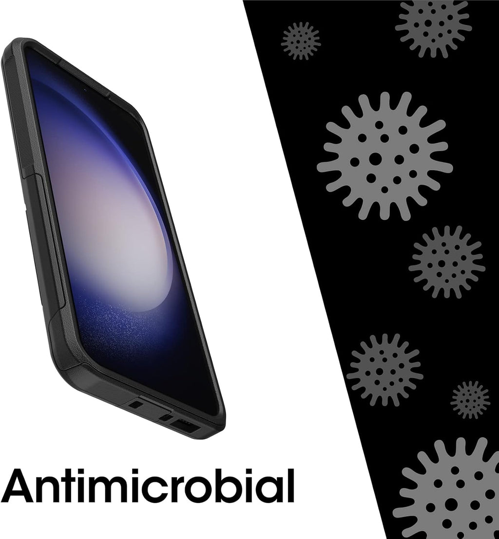 OtterBox Galaxy S23+ Commuter Series Case - BLACK , slim & tough, pocket-friendly, with port protection | Tough