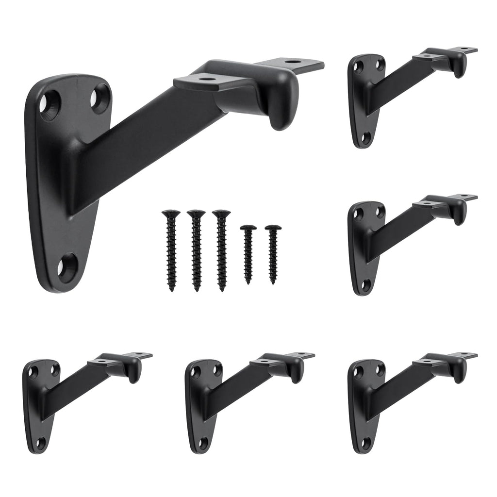 HOME MASTER HARDWARE Heavy Duty Handrail Stair Brackets Brass Staircase Hand Rail Bracket, Gold Finish, 1Pcs