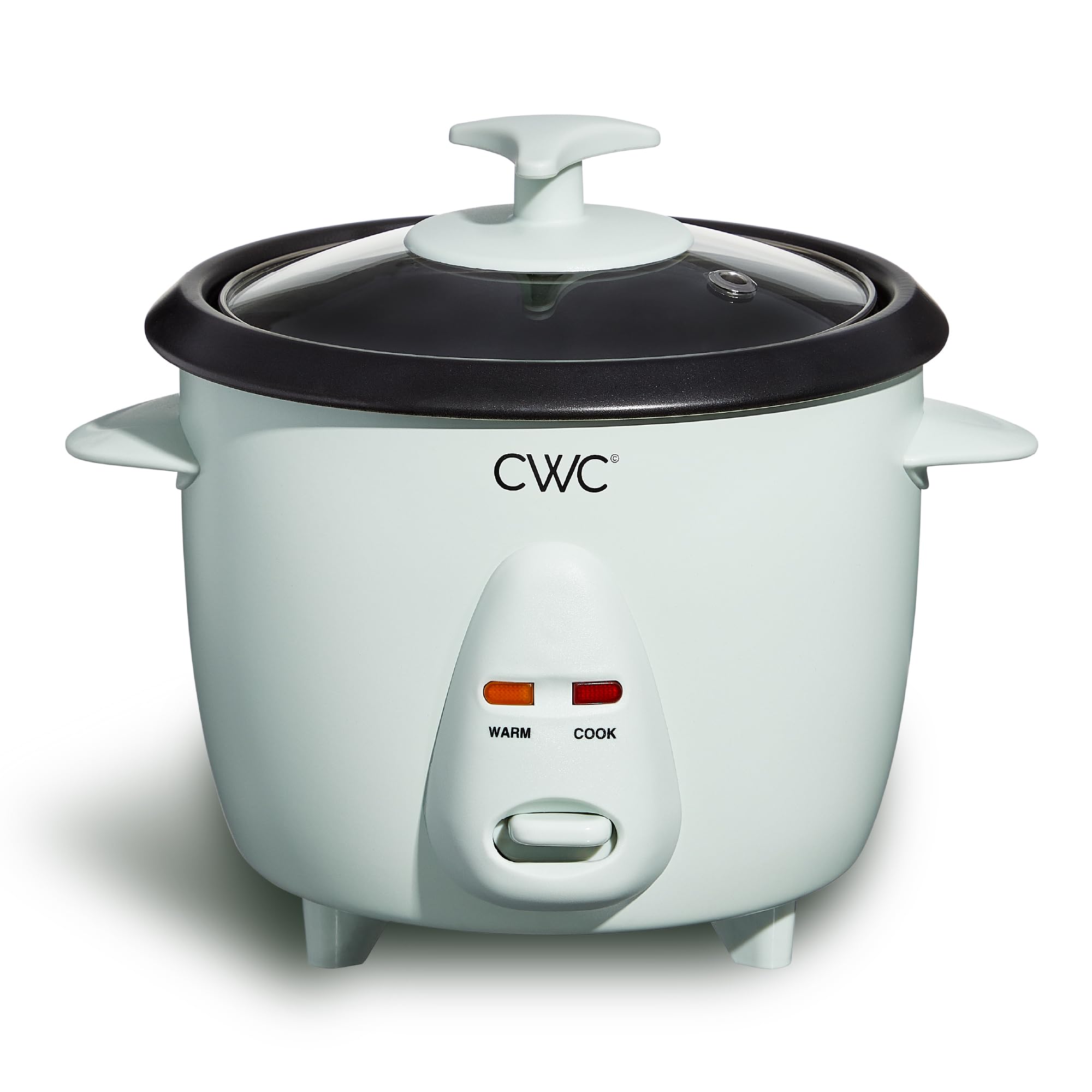 COOK WITH COLOR 6 Cup Rice Cooker 300W - Effortless Cooking and Perfectly, Cooks 3 Cups of Raw Rice for 6 Cups of Cooked Rice, Floral Blue