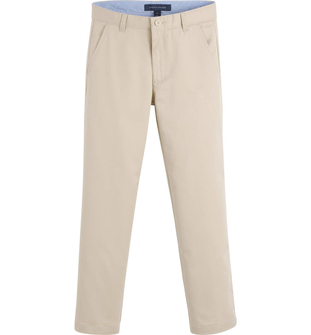 Tommy Hilfiger Boys' Th Flex Stretch Performance Dress Pant, Straight Leg Fit, Zip Fly & Belt Loops, Side & Back Pocket