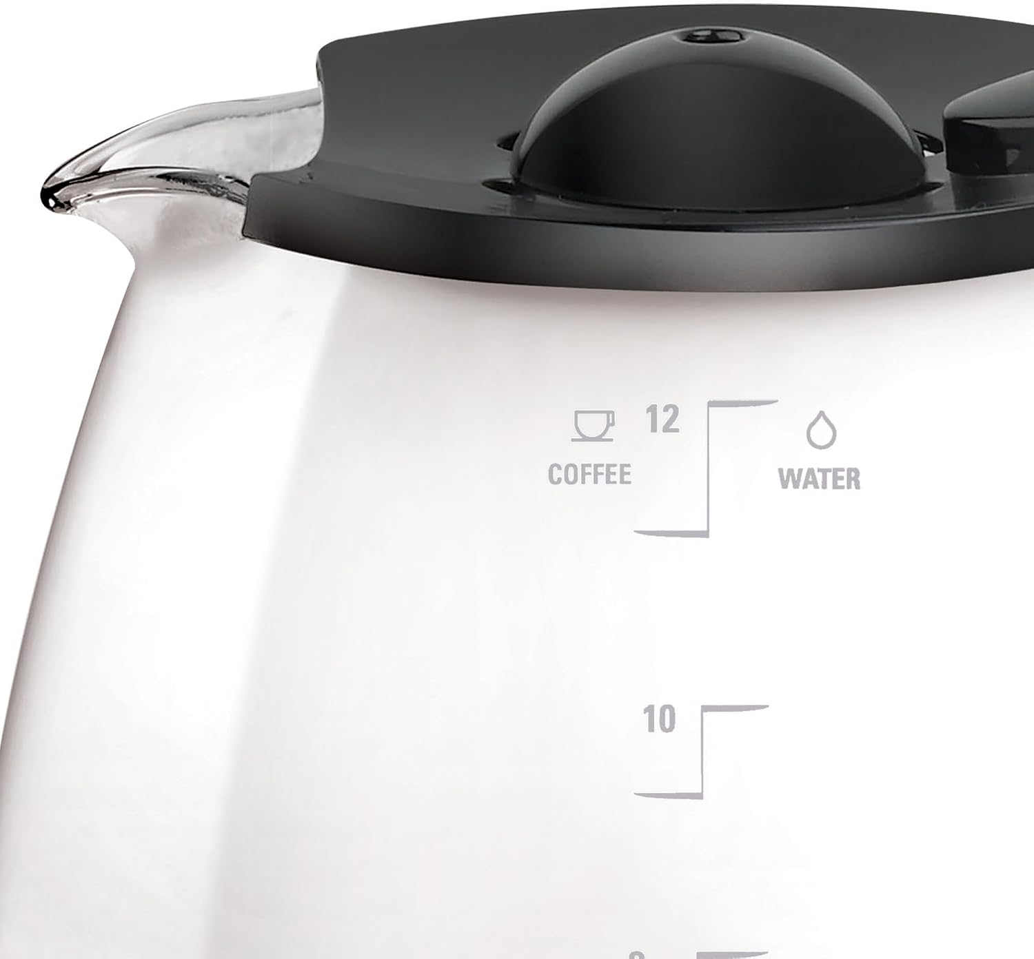 Black+Decker GC3100B TC1200B 12-Cup Replacement Carafe, Black Handle