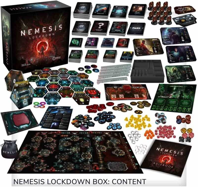 Nemesis Lockdown - Sci-Fi Horror Tabletop Miniatures Strategy Game, Cooperative Adventure for Teens & Adults, Ages 14+, 1-5 Players, 90-180 Min Playtime