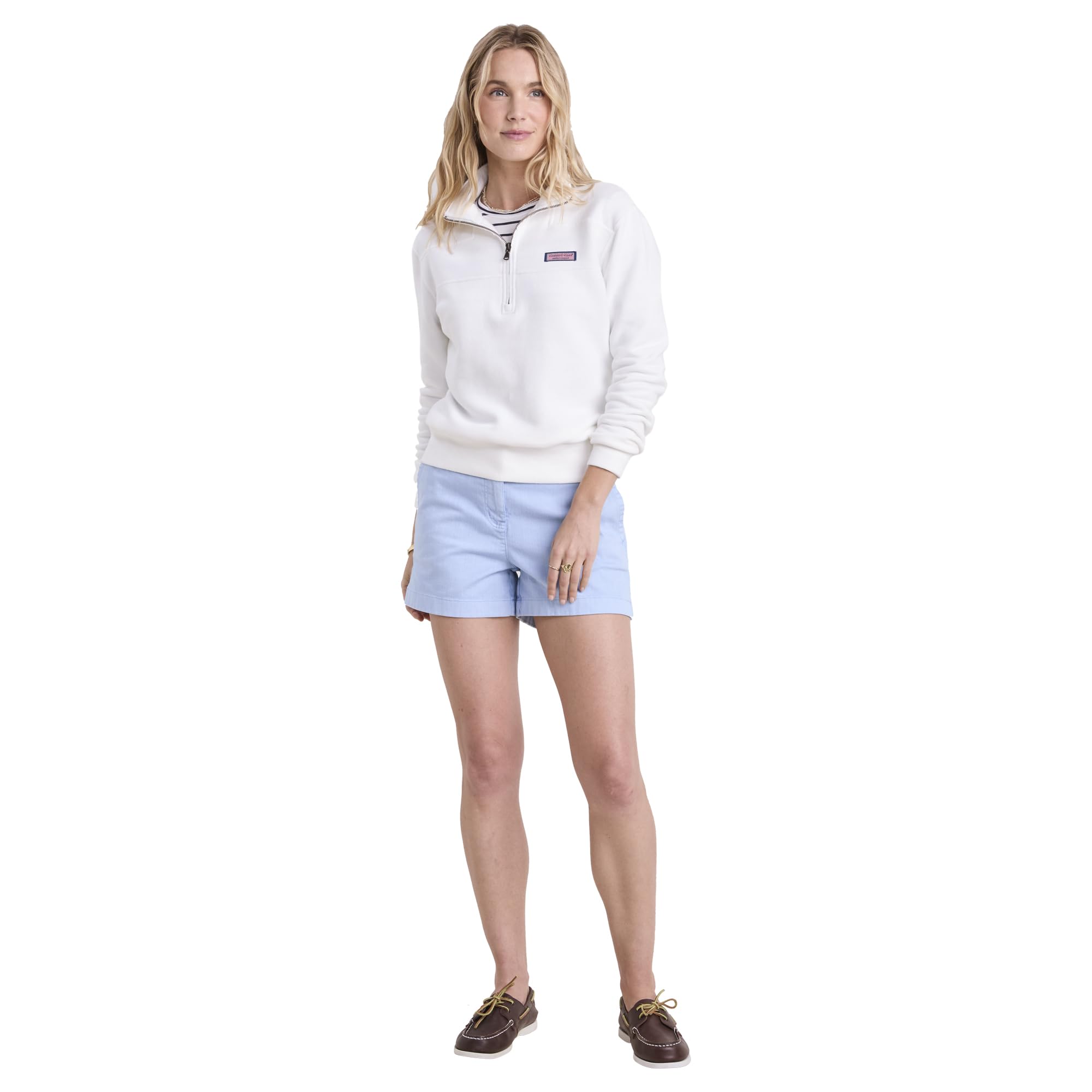 vineyard vines Women's 3 1/2 Inch Herringbone Every Day Shorts