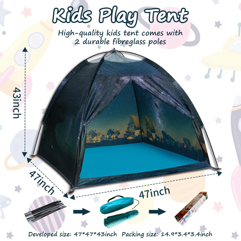 Mnagant Kids' Alpaca Tent - Fun Pop-Up Playhouse for Boys and Girls - Easy Setup, Indoor/Outdoor Adventure Tent - 47" x 47" x 43"