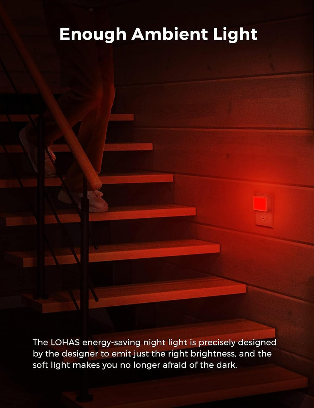 L LOHAS LED Night Light,Night Lights Plug into Wall, [6-Pack] Plug in Night Light, Dusk-to-Dawn Sensor, 3000K Soft White 0.3W Bright Nightlight Auto-On/Off for Adults Kids Bedroom Bathroom Hallway