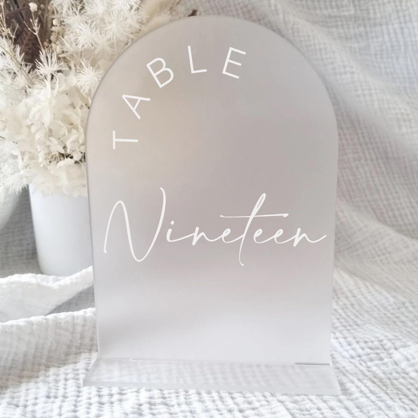 Black Arched Wedding Table Numbers 1-10 with Stands, 5x7 Inch Black Arch Acrylic Sign with Gold Letters, Acrylic Table Numbers for Wedding Reception