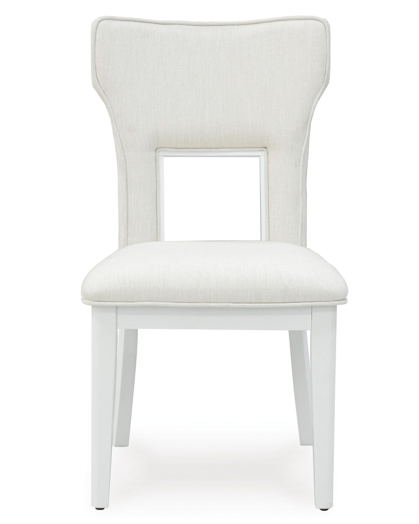 Signature Design by Ashley Chalanna Solid Wood Frame Dining Chair, Set of 2, White