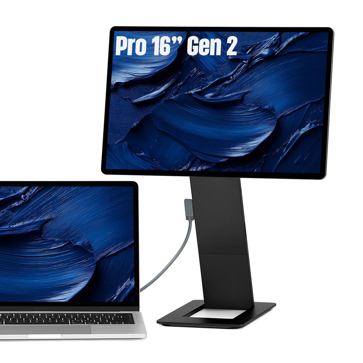SOTSU FlipAction Pro 16" Gen2 Premium Portable Monitor | Super Compact | Pivot Rotate | 2560x1600 DCI P3 | 120Hz | 400 Nits | Full Metal CNC | Perfect Match for Mac and Windows (Metallic Gray)