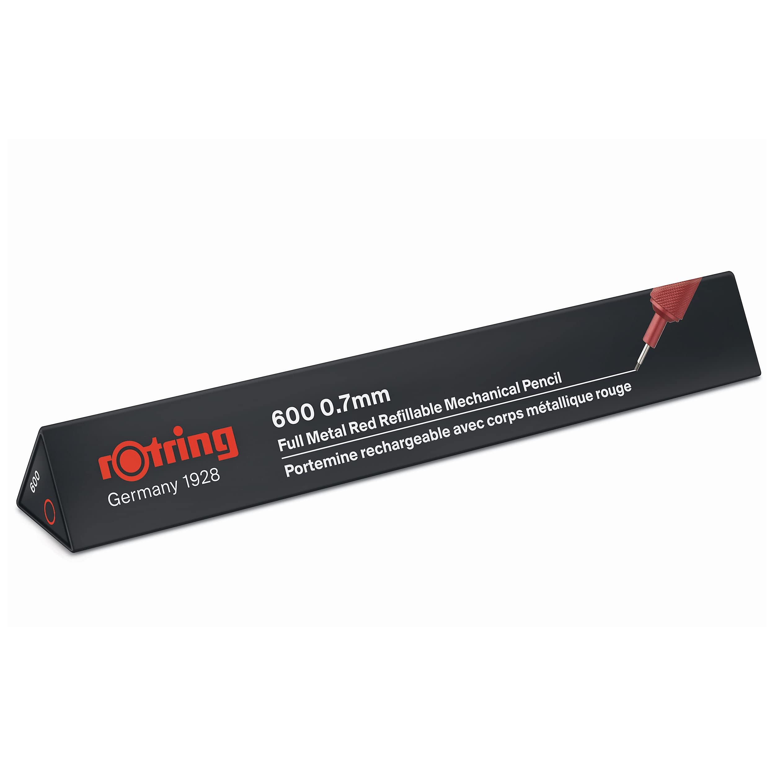 rOtring 600 Mechanical Pencil, 0.5mm, Black Barrel - For Writing, Drafting, Engineering, Architecture Professionals