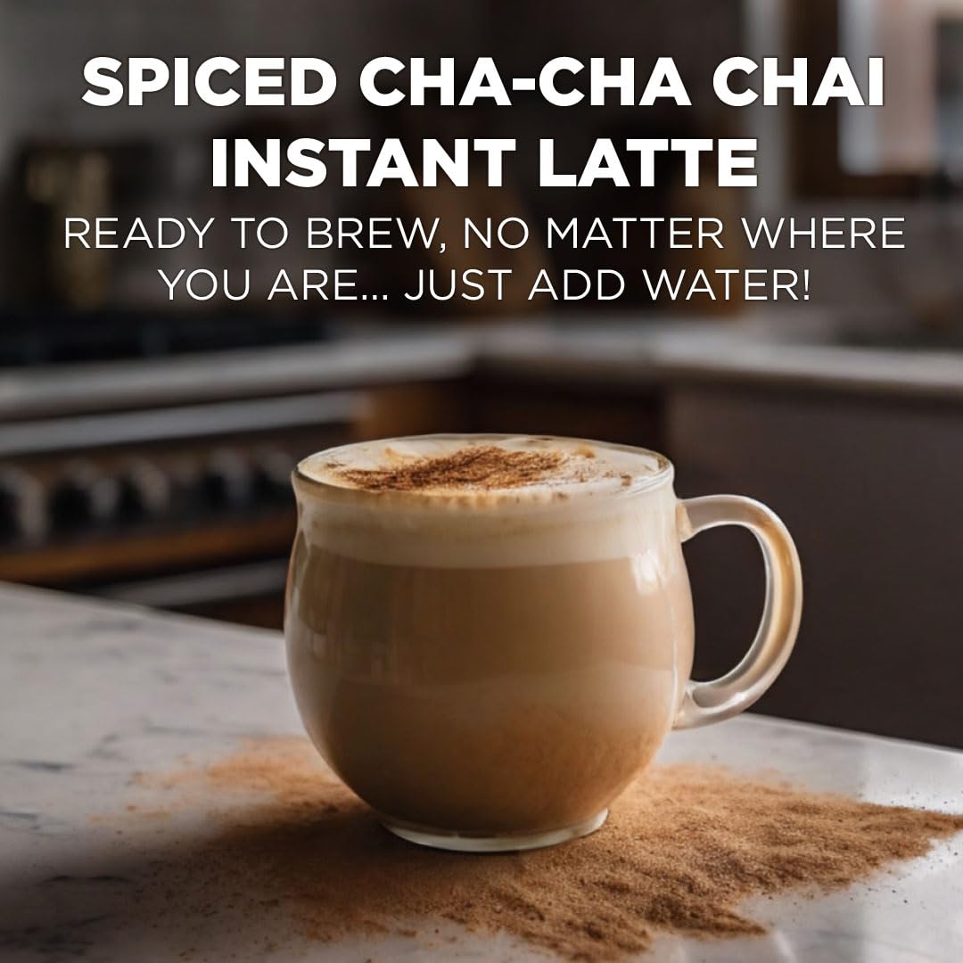 Maud's Chai Tea Latte Pods, 18 ct, Single Serve Tea Pods - 100% Gourmet Blended Tea Leaves, Compatible with Keurig K Cups Maker