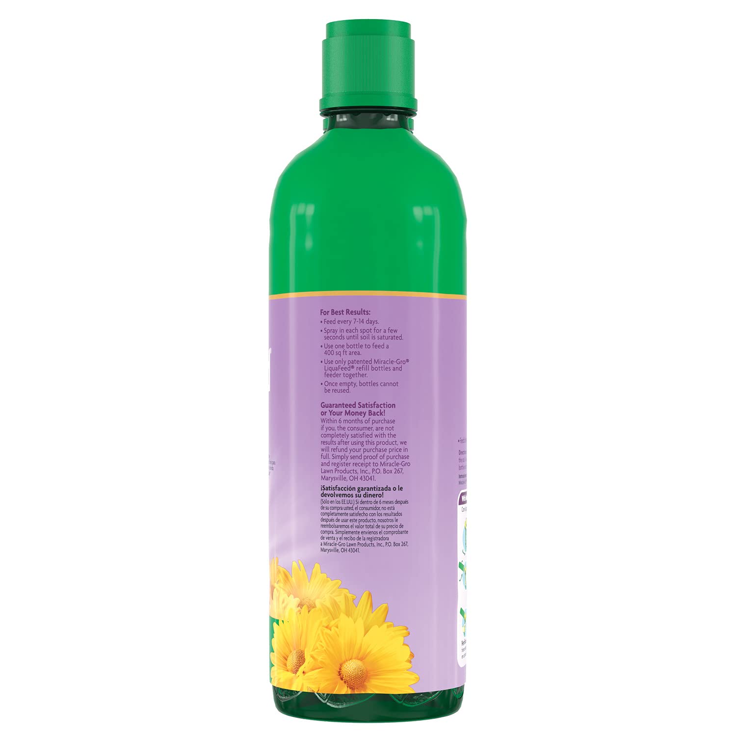 Miracle-Gro LiquaFeed Bloom Booster Flower Food Refills, Plant Fertilizer, 16 fl. oz., 2 Bottles/Pack (6-Pack)