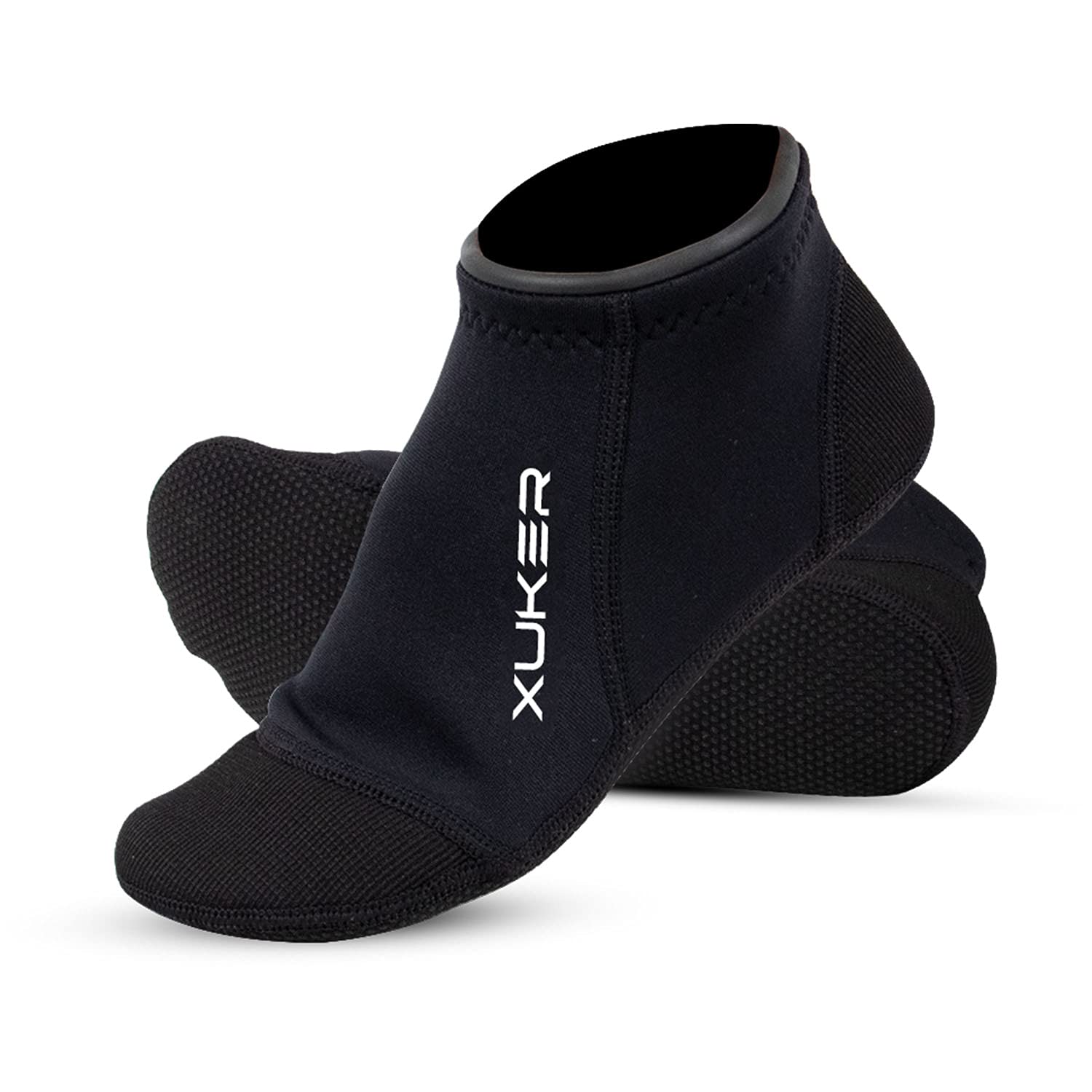 XUKER Neoprene Water Socks 3mm, Sand Proof Beach Volleyball Socks Diving Socks for Outdoor Water Sports