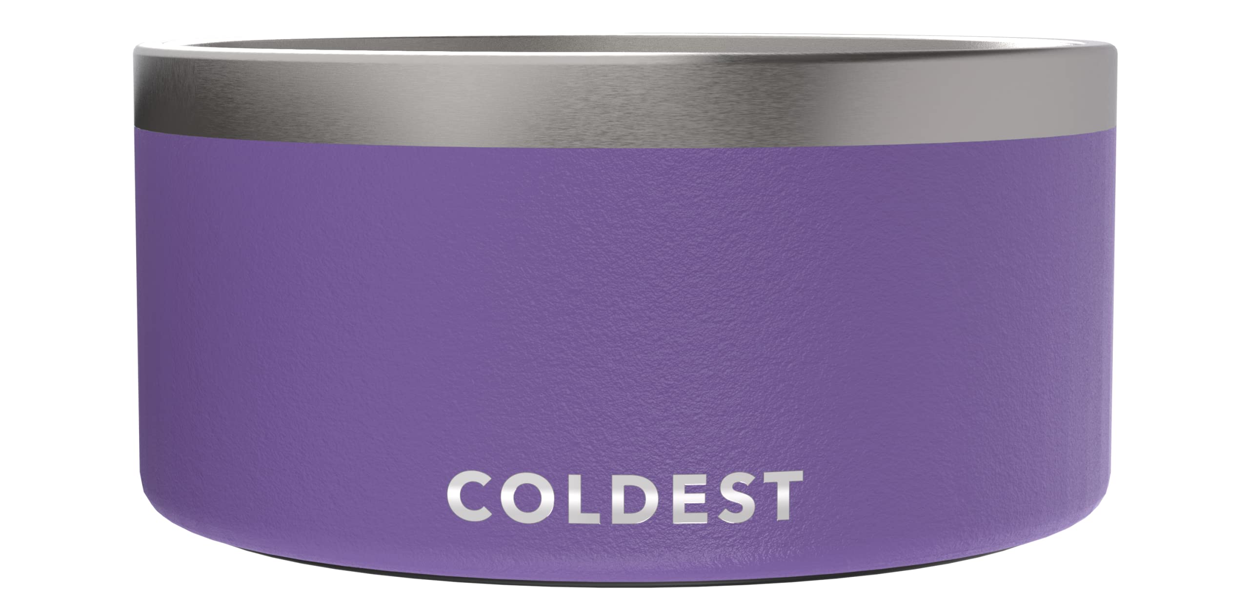 Coldest Dog Bowl - Anti Rust Metal, Non Slip, 3 Layers Insulated Stainless Steel Dog Bowls - Spill Proof & Heavy Duty - Water Bowl for Dogs, Cats & Pets, Dish Washer Safe (21 oz, Mars Red Glitter)