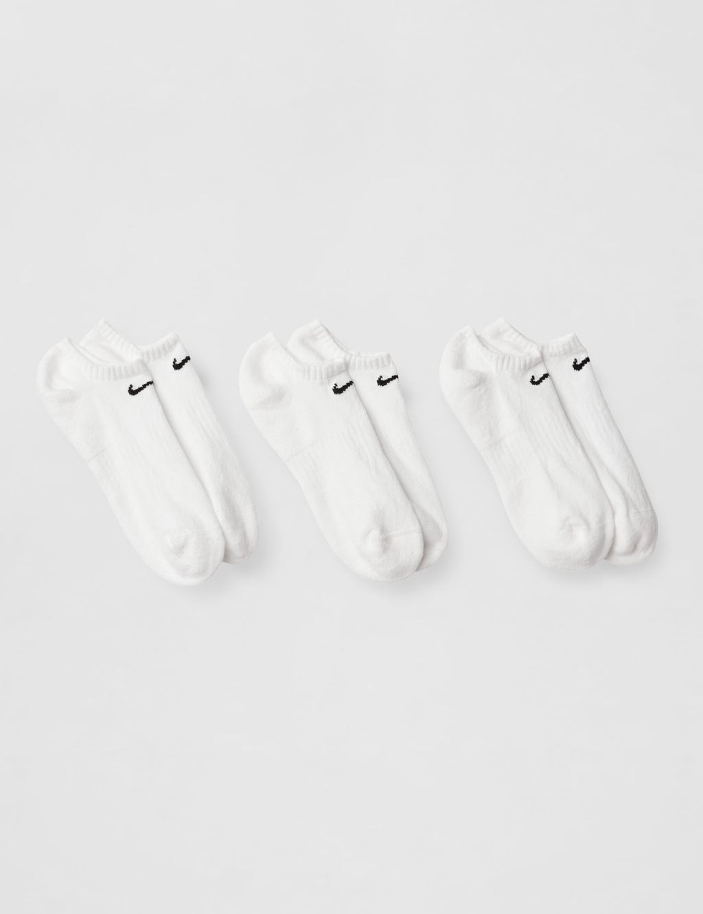 Nike Unisex Adult Everyday Cushioned Training No-Show Socks (3-Pack) | Mens and Womens