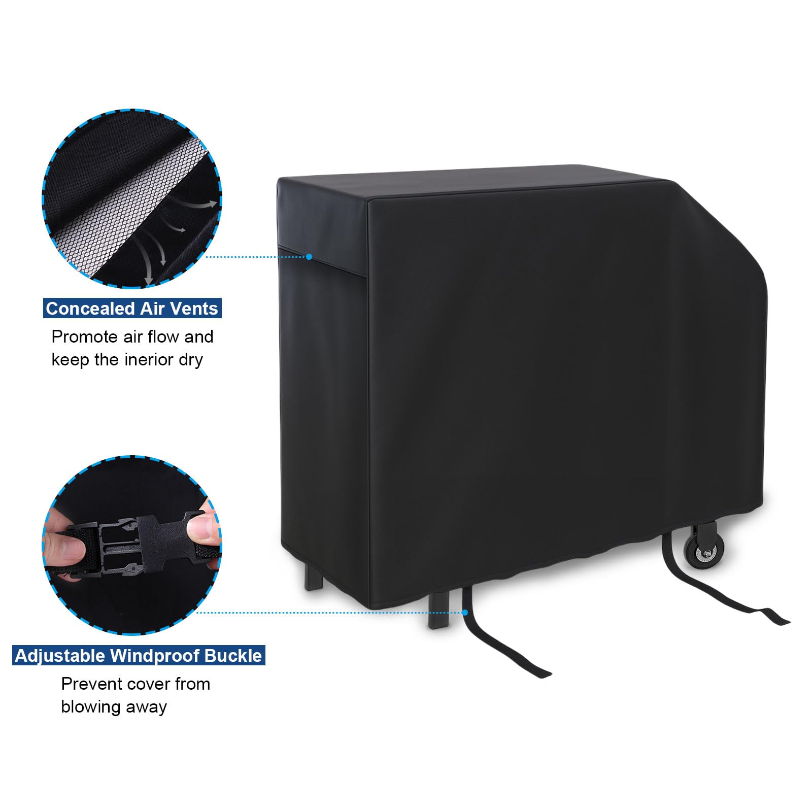 Grill Cover for Outdoor Grill,600D Heavy Duty Griddle Cover for Blackstone 28" Griddle,Waterproof 5483 BBQ Grill Cover with Air Vent and Click-Close Straps