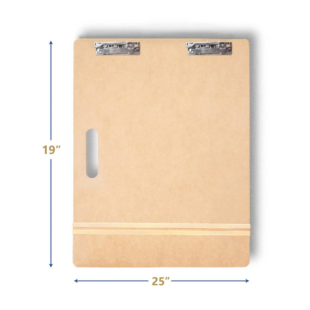 Falling in Art 13x17 Professional Sketch Board, Drawing Tote Board for Artists with Sturdy Clip and Rubber Bands, Portable Art Clipboard for Classroom and Studio Drawing
