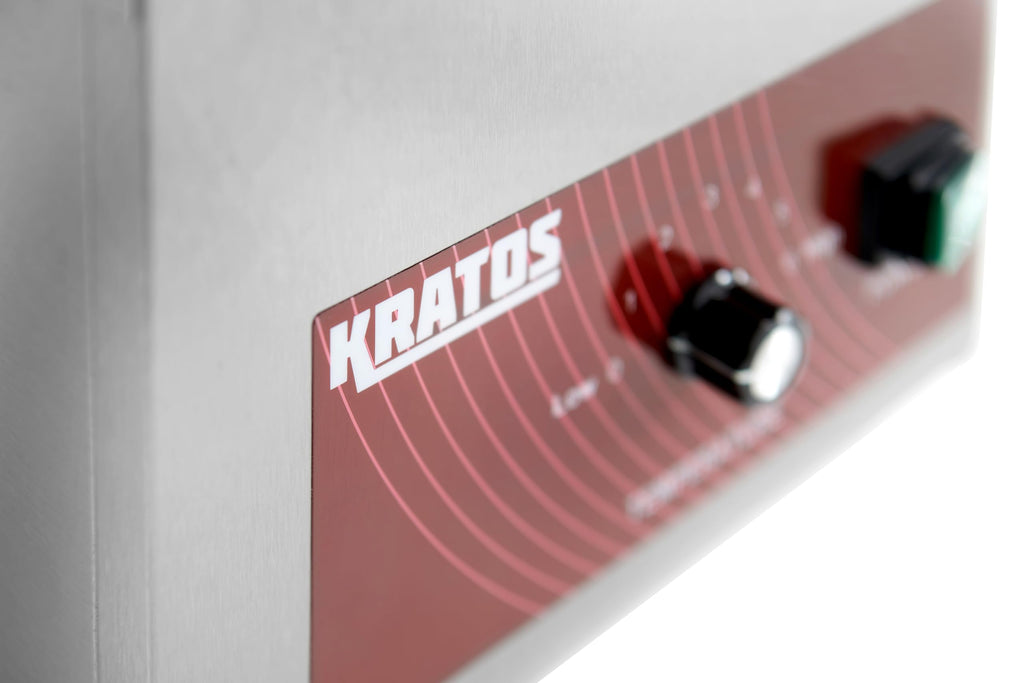 Kratos Commercial Hot Topping Dispenser with Heated Spout. 3.5 Quart Capacity - Accepts #10 Cans. Countertop Stainless Steel Warmer & Dispenser for Cheese, Hot Fudge, Caramel Sauce. 120V (29M-008)