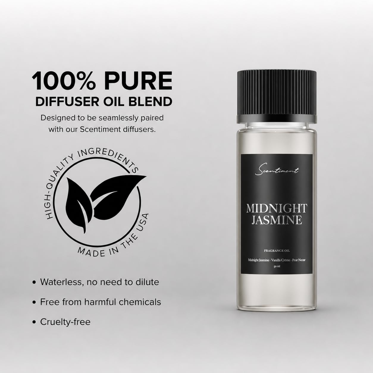 Scentiment French Hotel Diffuser Oil - Premium Hotel Scent with Notes of Clove, Patchouli & Sandalwood Home Scent, Aromatherapy Fragrance Oil Diffuser Refill - 0.68 fl oz (20 mL)
