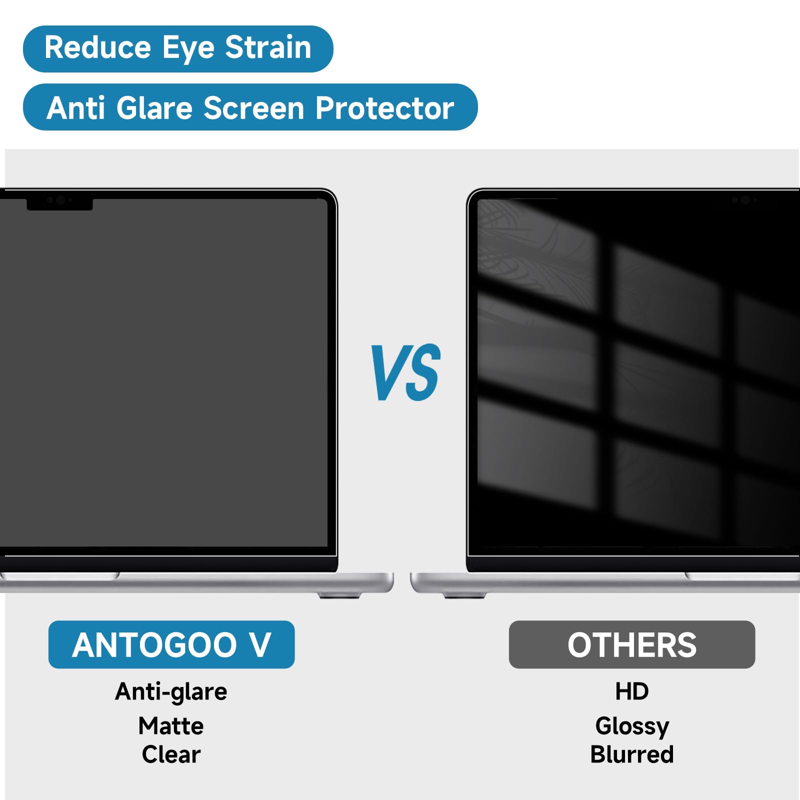 Paquete de 2 protectores de pantalla compatibles con MacBook Pro de 13 pulgadas (2016-2022 / M1, M2) y MacBook Air de 13 pulgadas (2018-2021 / M1), protector de pantalla antirreflejos, protector de
