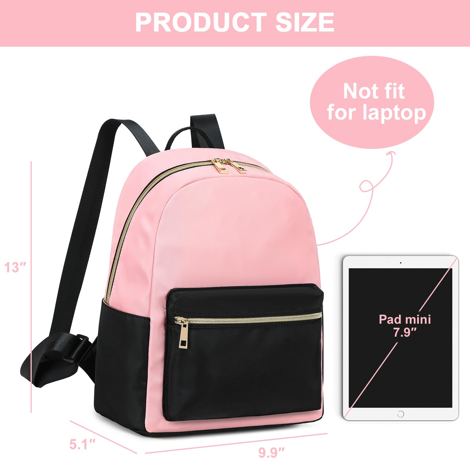 BTOOP Mini Backpack Women Girls Water-resistant Small Backpack Purse Shoulder Bag for Womens Adult Kids School Travel