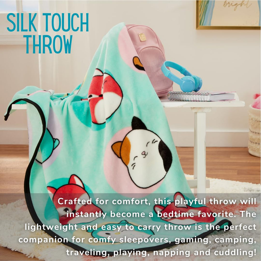 Barbie Kids Bedding Super Soft Cozy Silk Touch Throw, 40 in x 50 in, (Officially Licensed Product) By Franco