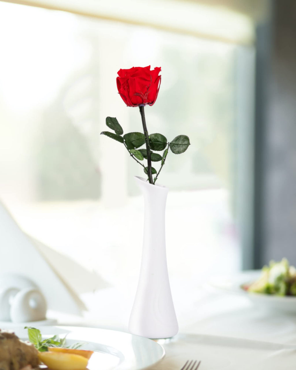 Flowers for Delivery Prime, Preserved Roses Flower Gifts for Women, Real Roses Single Rose Presents for Her, Mom Birthday Gifts from Daughter, Valentines Flowers Red Roses