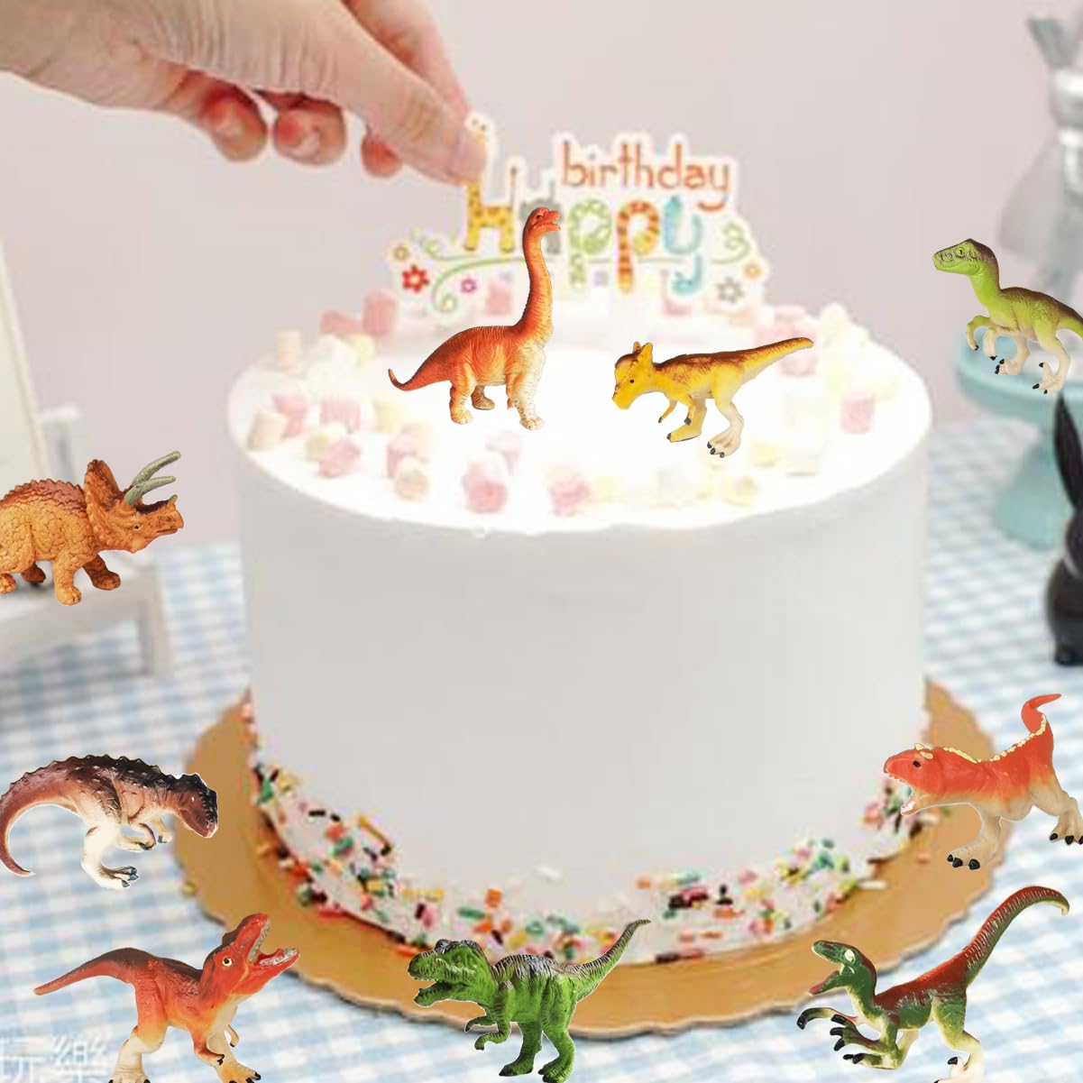 15 Pcs Mini Figures Toys Realistic Farm Animal Figurines, Plastic Learning Educational Playset Animal Themed Party Supplies Cake Topper Ornaments for Easter Egg Birthday Christmas