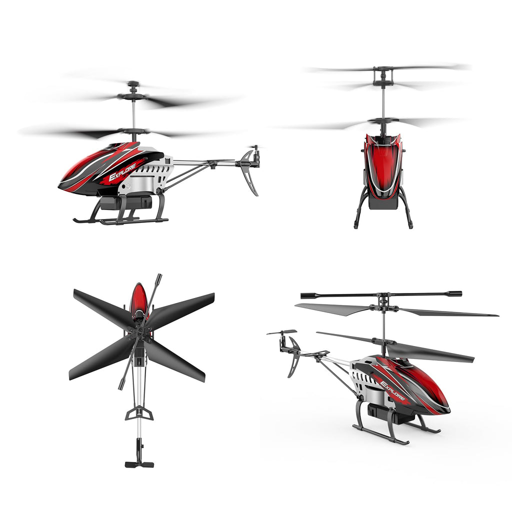 BUSSGO RC Helicopter, Remote Control Helicopter for Kids with 30Mins Flight(2 Batteries), 7+1 LED Light Modes, Altitude Hold, RC Toys for Boys Girls