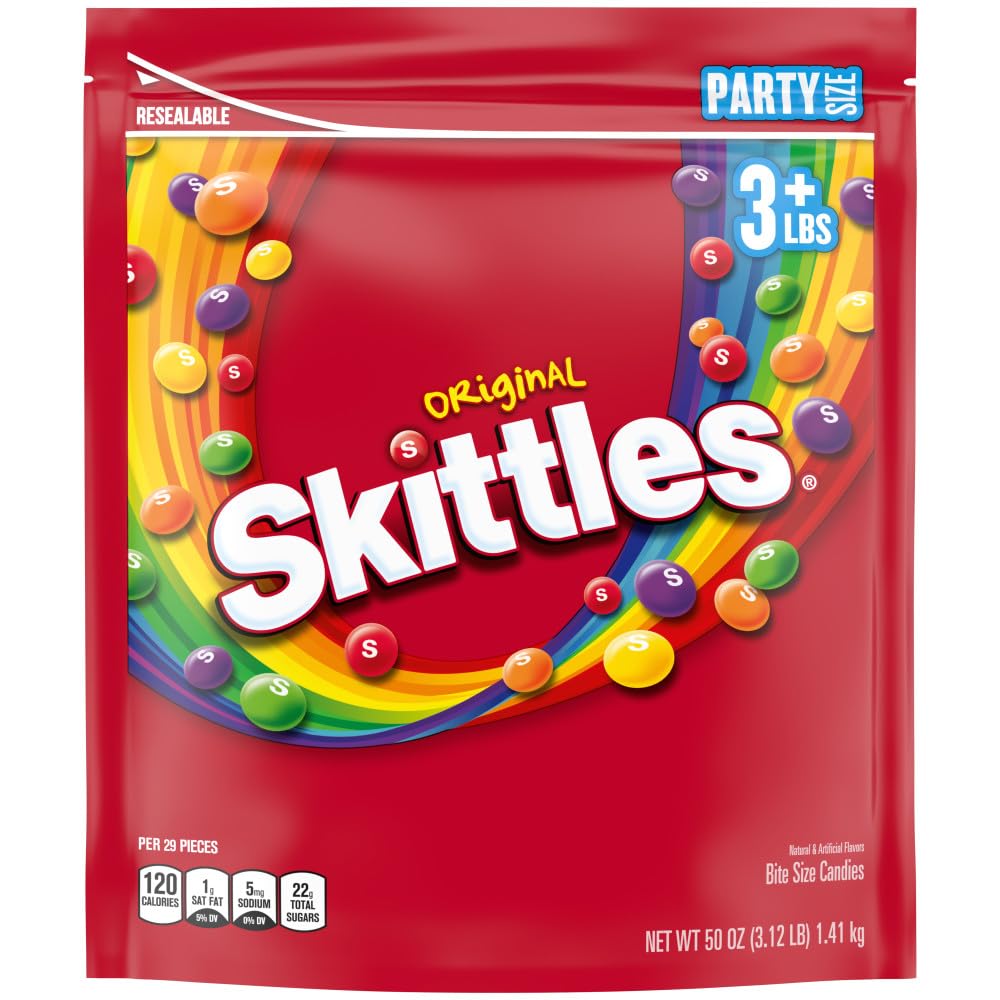 SKITTLES Original Fruity Candy 50-Ounce Party Size Pouch