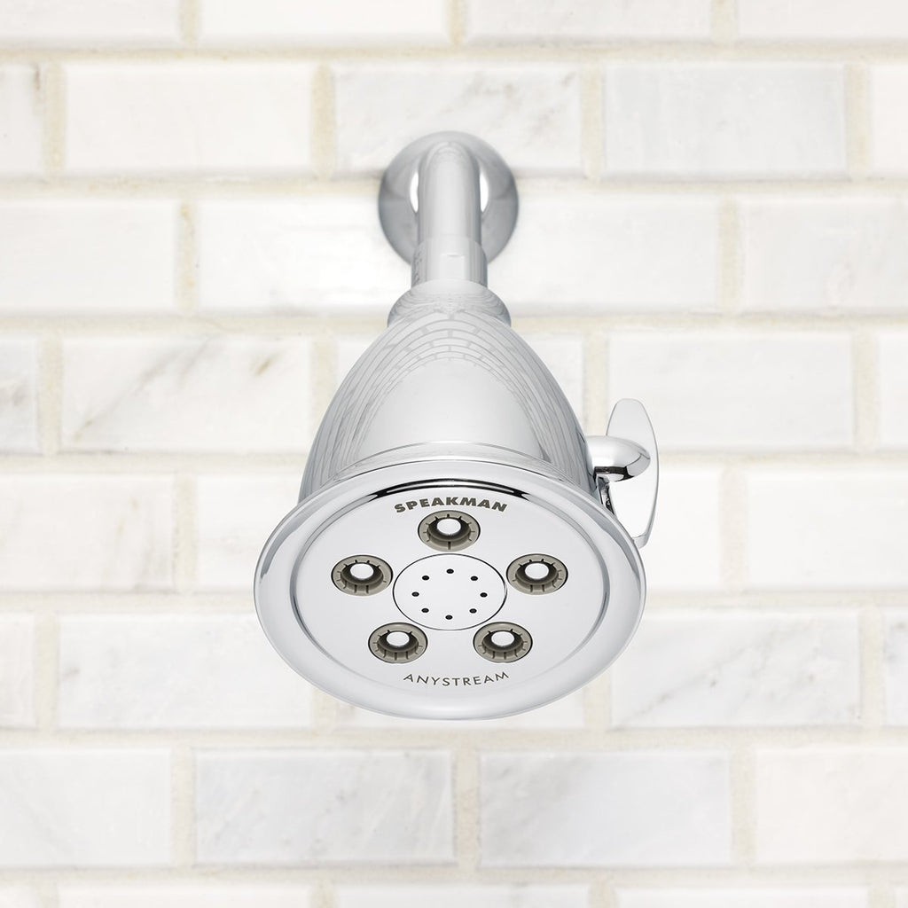 Speakman S-2005-HB-BC Hotel Anystream High Pressure 2.5 GPM Adjustable Shower Head, Brushed Chrome